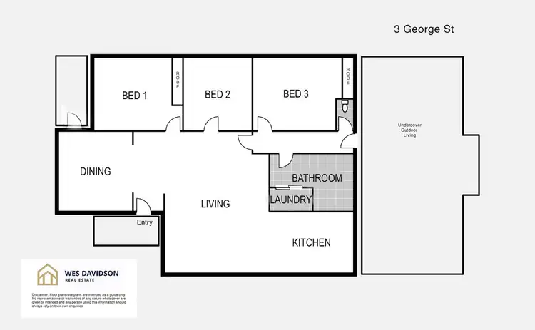 Floorplan of Homely house listing, 3 George Street, Horsham VIC 3400