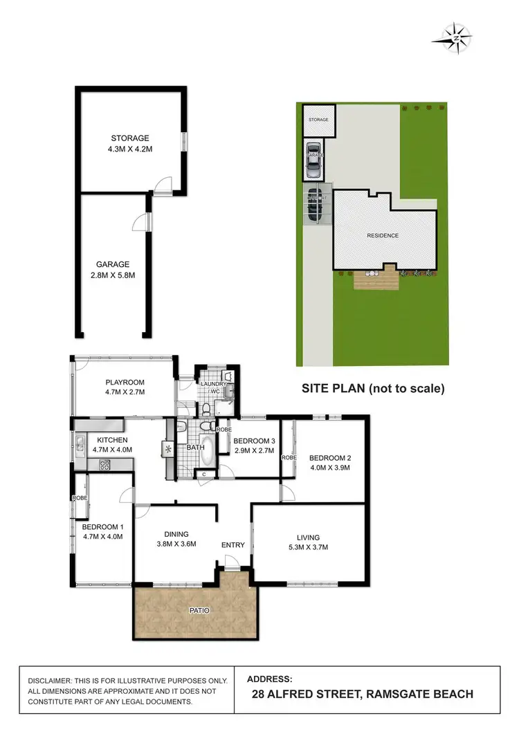 Floorplan of Homely house listing, 28 Alfred Street, Ramsgate Beach NSW 2217