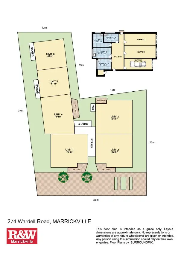 Floorplan of Homely house listing, 1-6/274 Wardell Road, Marrickville NSW 2204