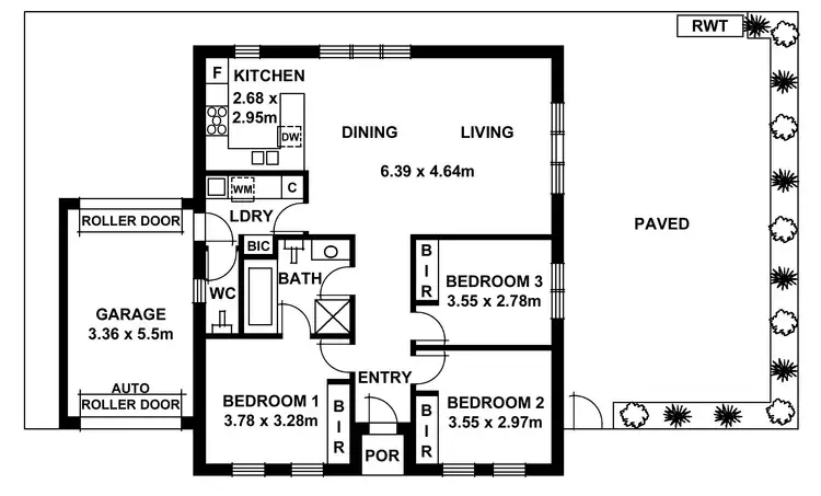 Floorplan of Homely house listing, 2/55A Reynell Street, Kilkenny SA 5009