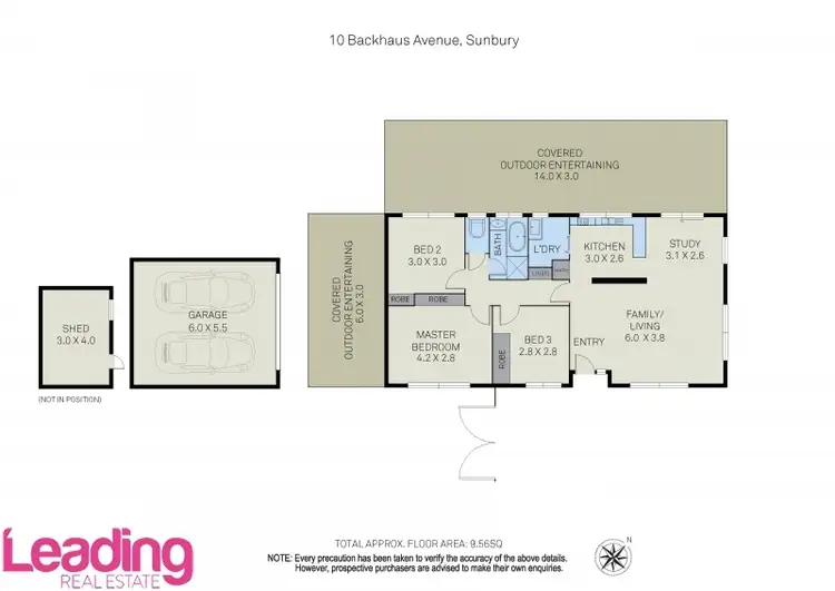 Floorplan of Homely house listing, 10 Backhaus Ave, Sunbury VIC 3429