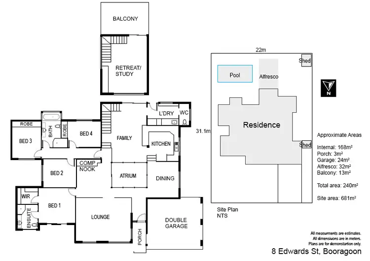 Floorplan of Homely house listing, 8 Edwards Street, Booragoon WA 6154