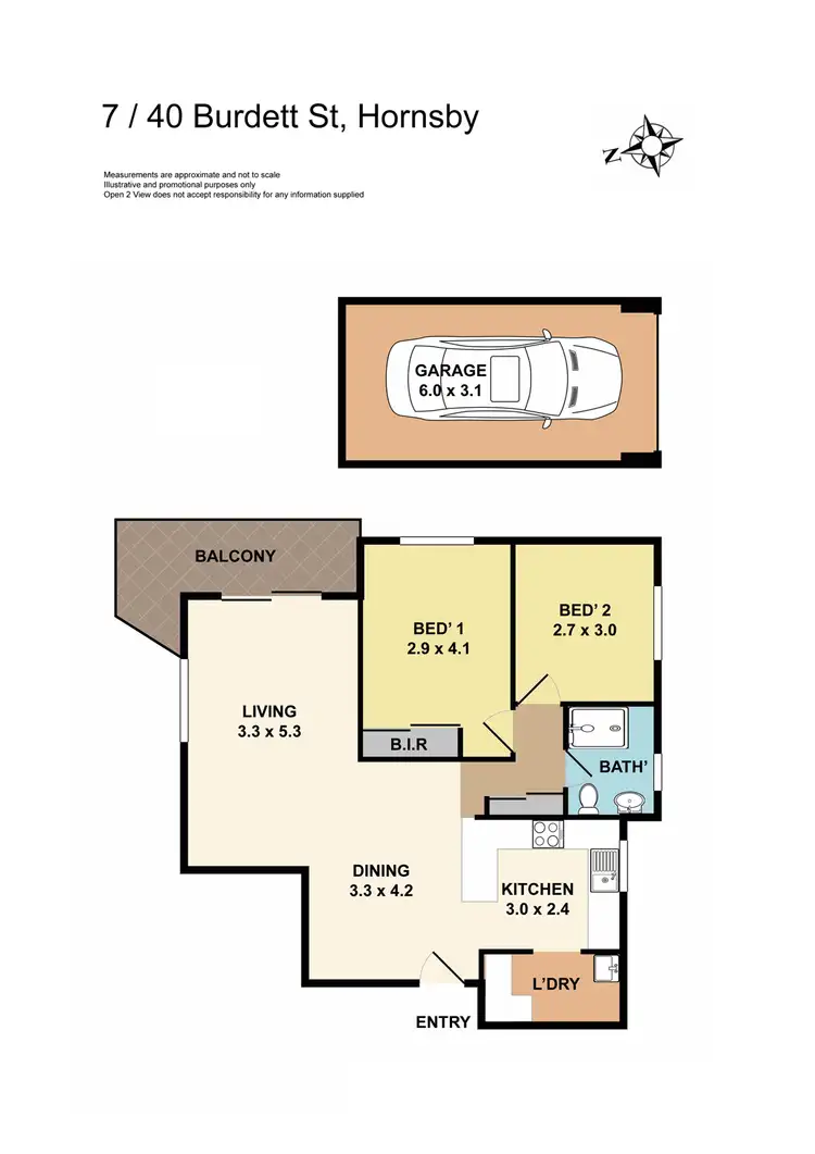 Floorplan of Homely apartment listing, 7/40 Burdett Street, Hornsby NSW 2077