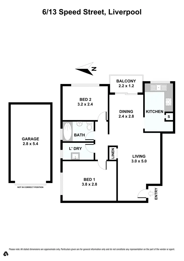 Floorplan of Homely apartment listing, 6/13 Speed Street, Liverpool NSW 2170