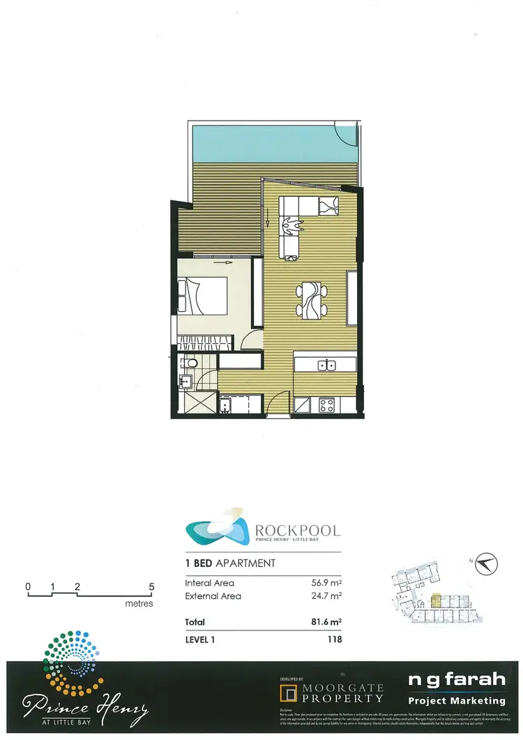 Floorplan of Homely apartment listing, 118/1-3 Jenner Street, Little Bay NSW 2036