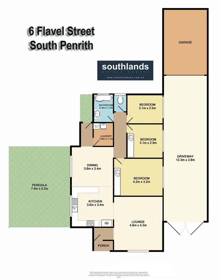Floorplan of Homely house listing, 6 Flavel Street, South Penrith NSW 2750
