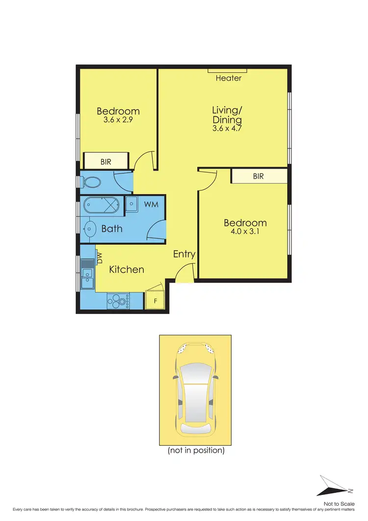 Floorplan of Homely apartment listing, 6/83 Manningham Street, Parkville VIC 3052