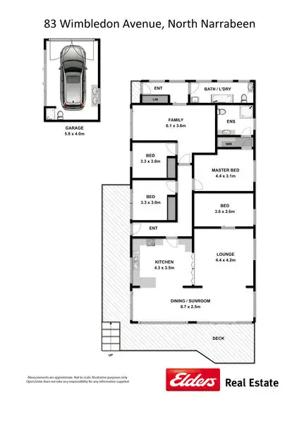 Floorplan of Homely house listing, 83 Wimbledon Avenue, North Narrabeen NSW 2101