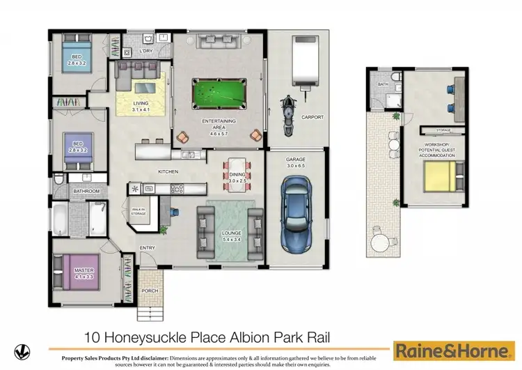 Floorplan of Homely house listing, 10 Honeysuckle Place, Albion Park Rail NSW 2527