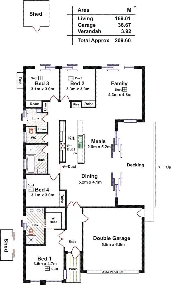 Floorplan of Homely house listing, 40 Darling Street, Evanston South SA 5116