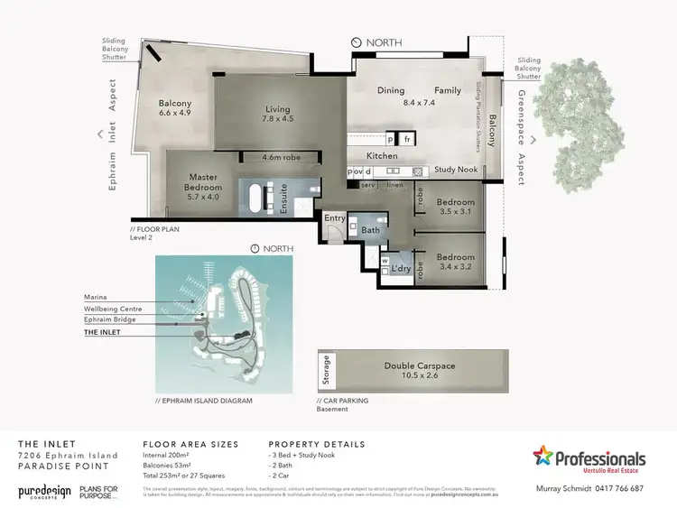 Floorplan of Homely apartment listing, 7206/2 Ephraim Island Parade, Paradise Point QLD 4216
