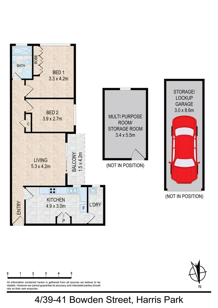 Floorplan of Homely unit listing, 4/39-41 Bowden Street, Harris Park NSW 2150