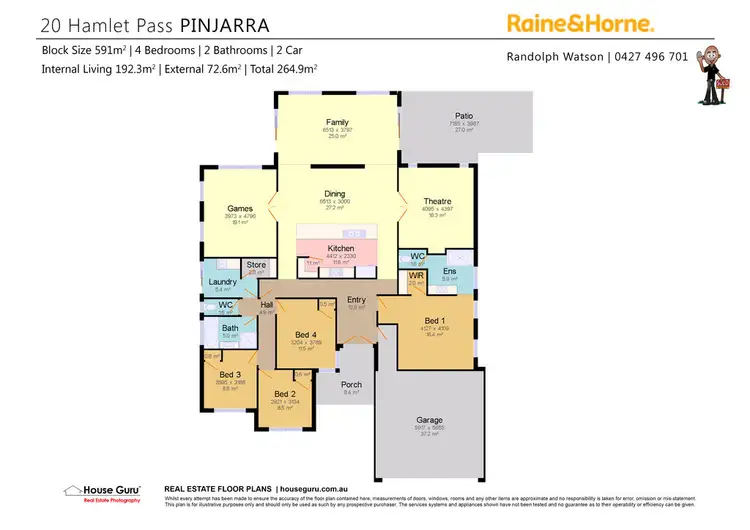 Floorplan of Homely house listing, 20 Hamlet Pass, Pinjarra WA 6208