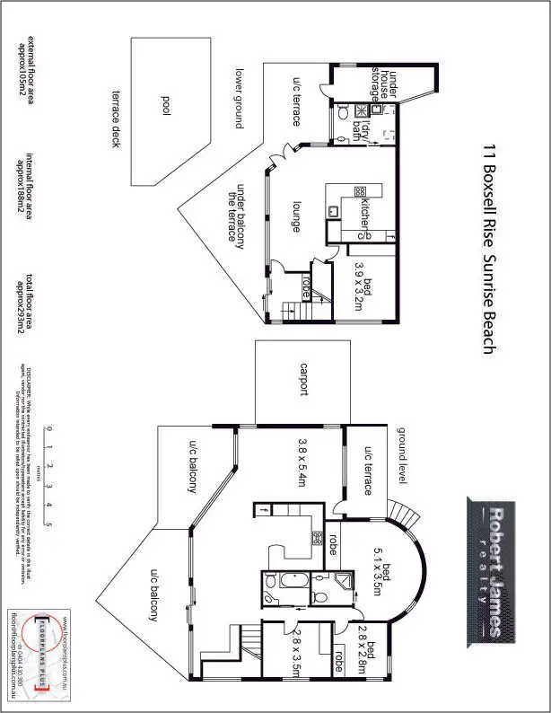 Floorplan of Homely house listing, 11 Boxsell Rise, Sunrise Beach QLD 4567