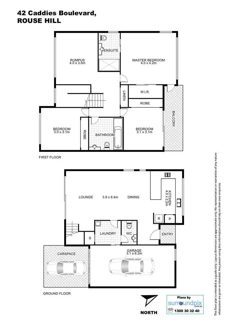 Floorplan of Homely house listing, 42 Caddies Boulevard, Rouse Hill NSW 2155