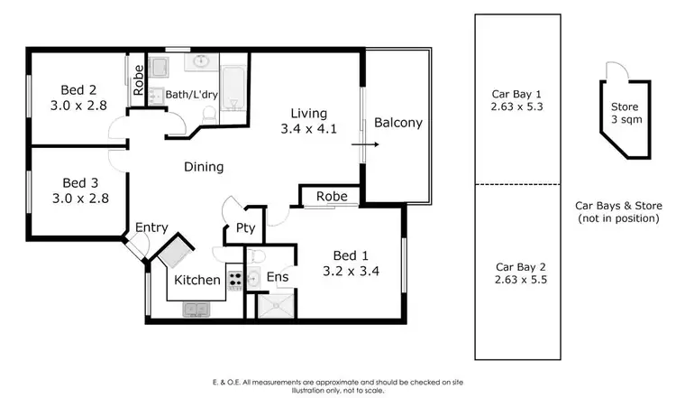 Floorplan of Homely apartment listing, 201/7-11 Heirisson Way, Victoria Park WA 6100