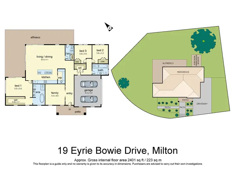 Floorplan of Homely house listing, 19 Eyrie Bowrie Drive, Milton NSW 2538