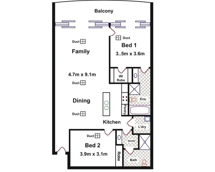 Floorplan of Homely apartment listing, 24/155 Brebner Drive, West Lakes SA 5021