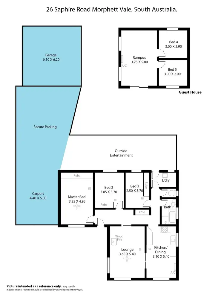 Floorplan of Homely house listing, 26 Saphire Road, Morphett Vale SA 5162
