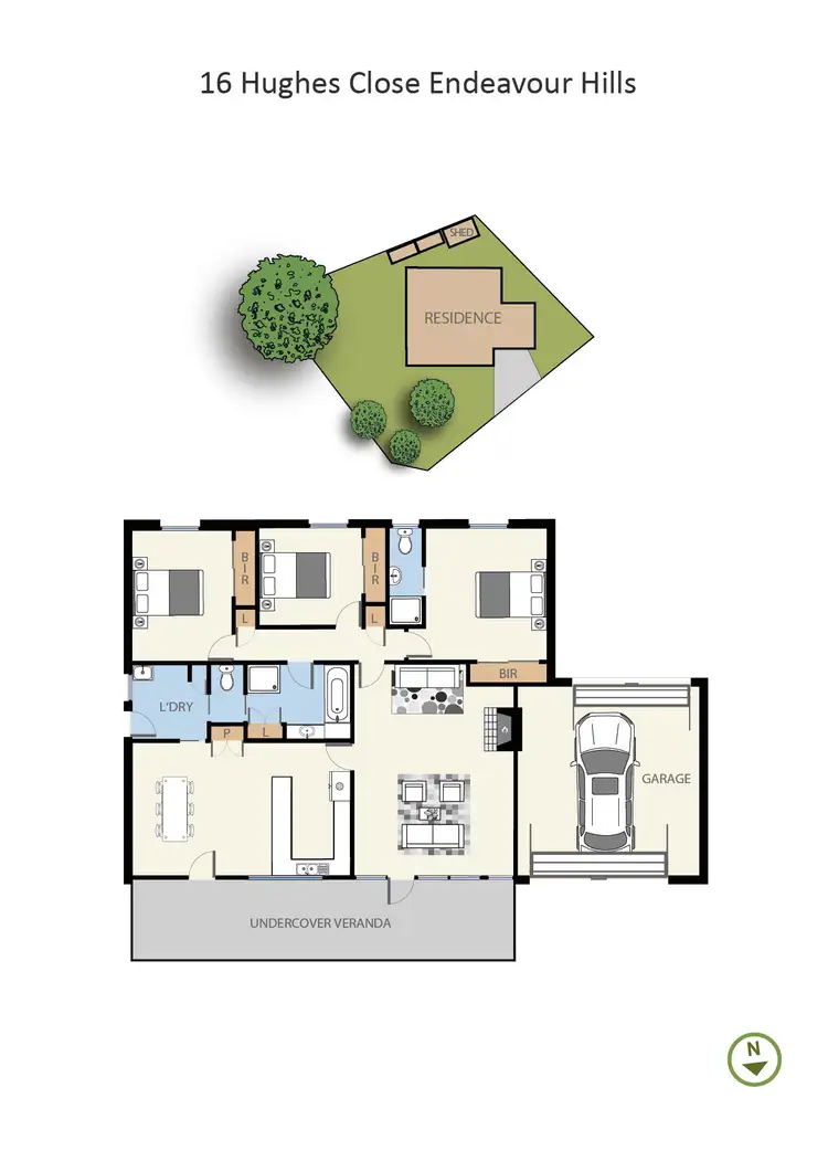 Floorplan of Homely house listing, 16 Hughes Close, Endeavour Hills VIC 3802