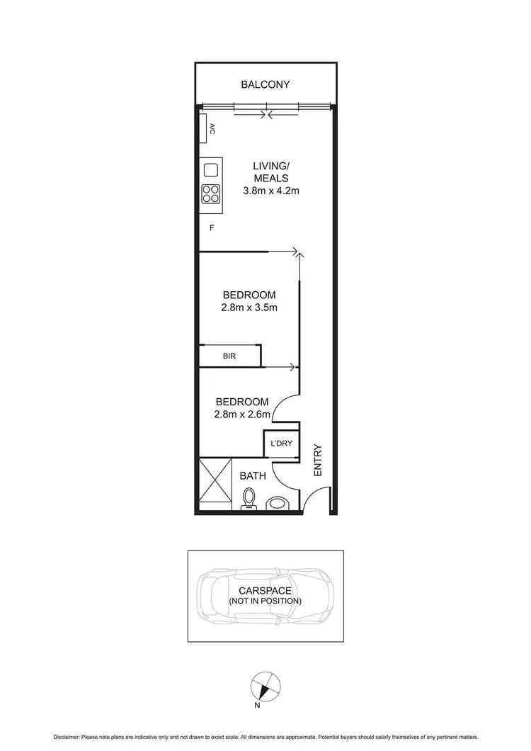 Floorplan of Homely apartment listing, 105/211 Dorcas Street, South Melbourne VIC 3205