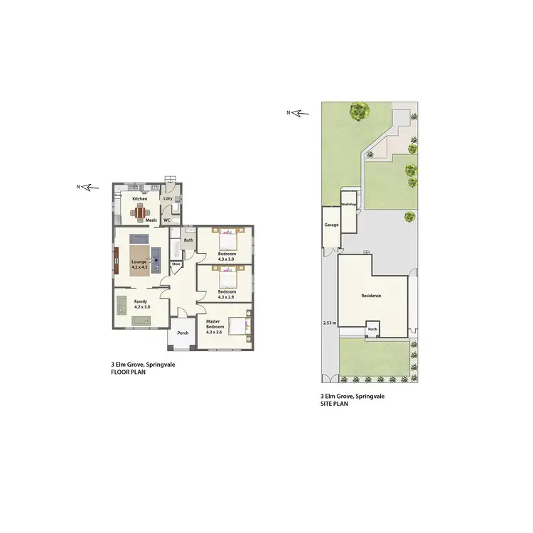 Floorplan of Homely house listing, 3 Elm Grove, Springvale VIC 3171