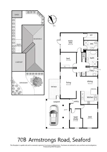 Floorplan of Homely house listing, 70b Armstrongs Road, Seaford VIC 3198