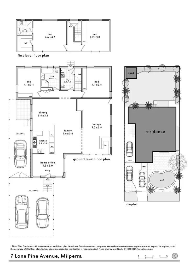 Floorplan of Homely house listing, 7 Lone Pine Avenue, Milperra NSW 2214