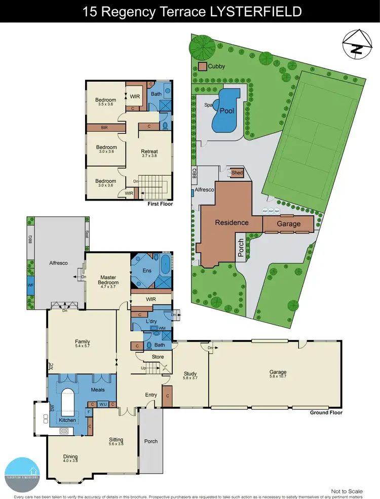 Floorplan of Homely house listing, 15 Regency Terrace, Lysterfield VIC 3156