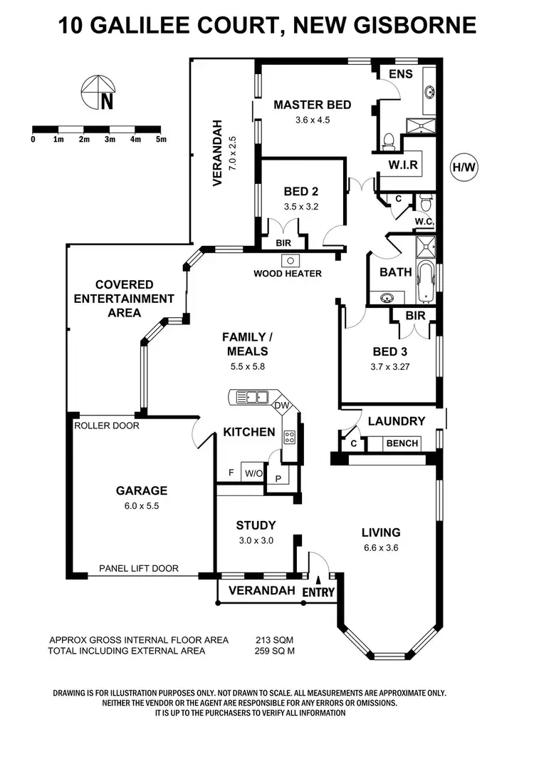 Floorplan of Homely house listing, 10 Galilee Court, New Gisborne VIC 3438