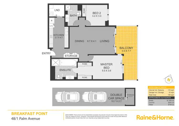 Floorplan of Homely apartment listing, 48/1 Palm Avenue, Breakfast Point NSW 2137