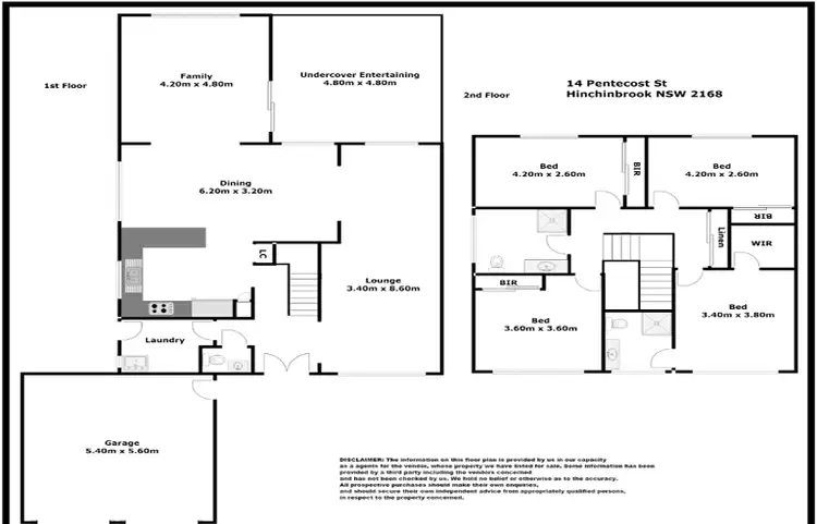 Floorplan of Homely house listing, 14 Pentecost Street, Hinchinbrook NSW 2168