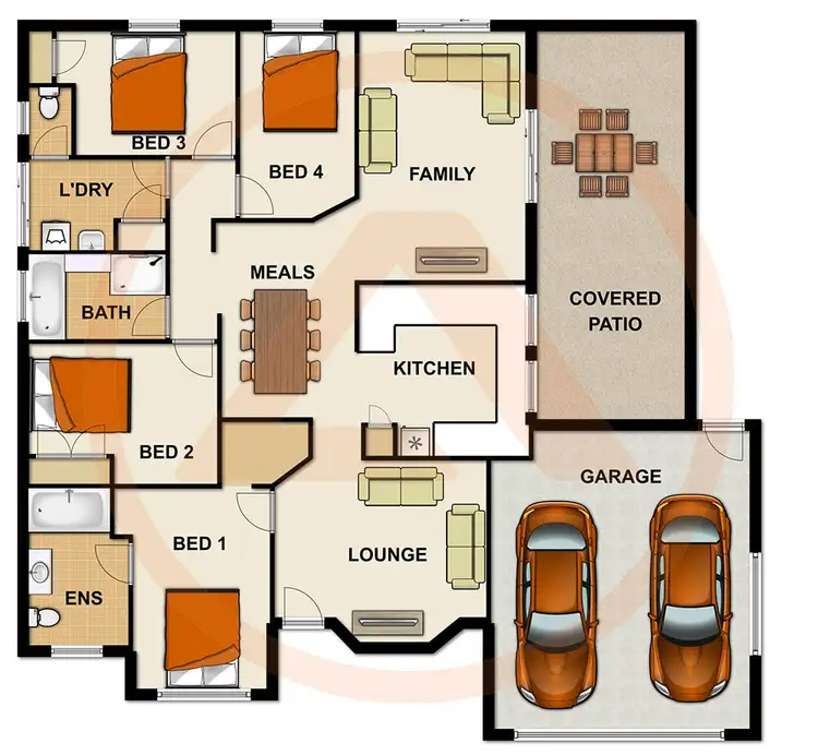 Floorplan of Homely house listing, 18 Windsor Place, Forest Lake QLD 4078
