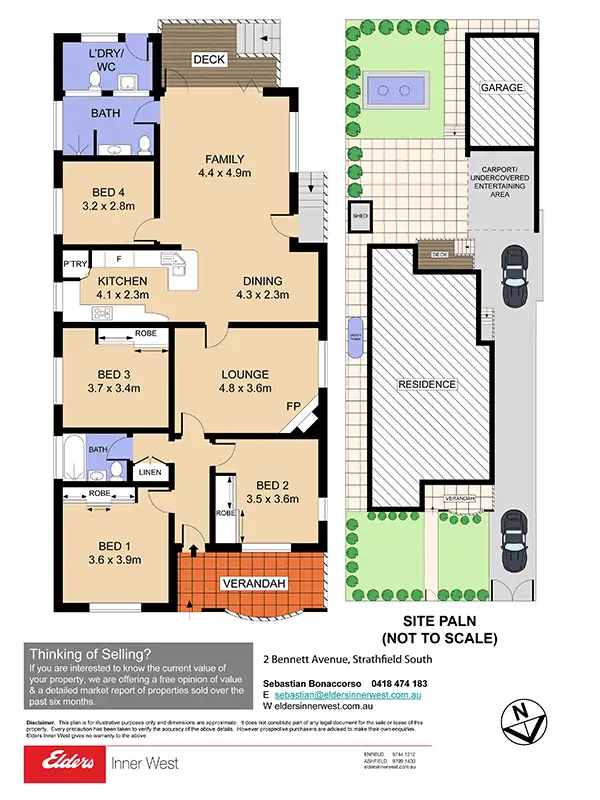 Floorplan of Homely house listing, 2 Bennett Avenue, Strathfield South NSW 2136