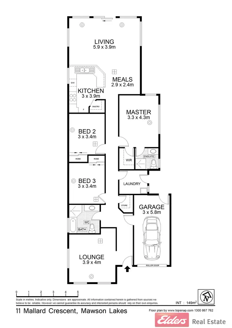 Floorplan of Homely house listing, 11 Mallard Crescent, Mawson Lakes SA 5095