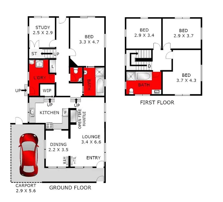 Floorplan of Homely house listing, 7 Petrel Street, Geelong West VIC 3218