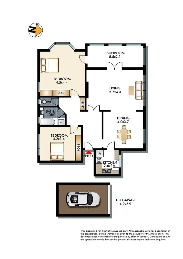 Floorplan of Homely apartment listing, 3/28 Salisbury Road, Rose Bay NSW 2029