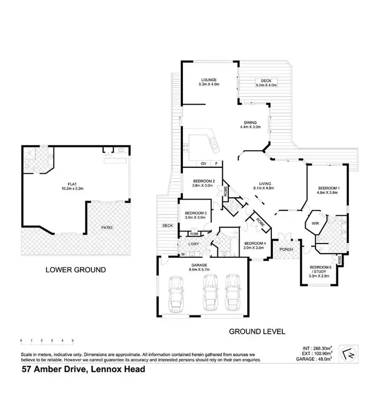 Floorplan of Homely house listing, 57 Amber Drive, Lennox Head NSW 2478