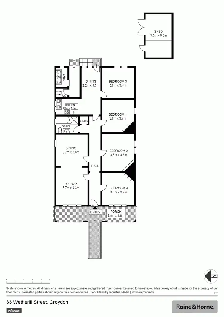 Floorplan of Homely house listing, 33 Wetherill Street, Croydon NSW 2132