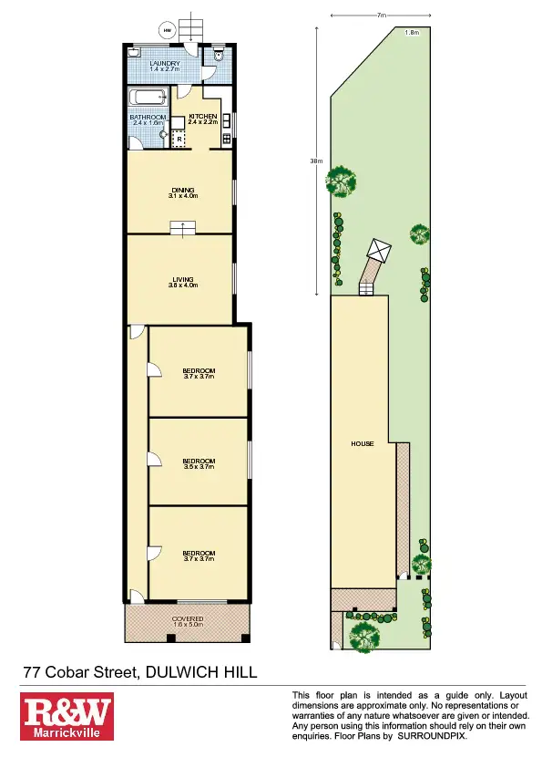 Floorplan of Homely house listing, 77 Cobar Street, Dulwich Hill NSW 2203