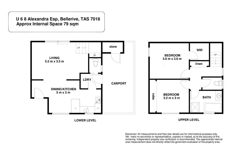 Floorplan of Homely house listing, 6/8 Alexandra Esplanade, Bellerive TAS 7018