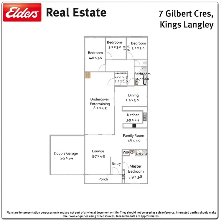 Floorplan of Homely house listing, 7 Gilbert Cres, Kings Langley NSW 2147