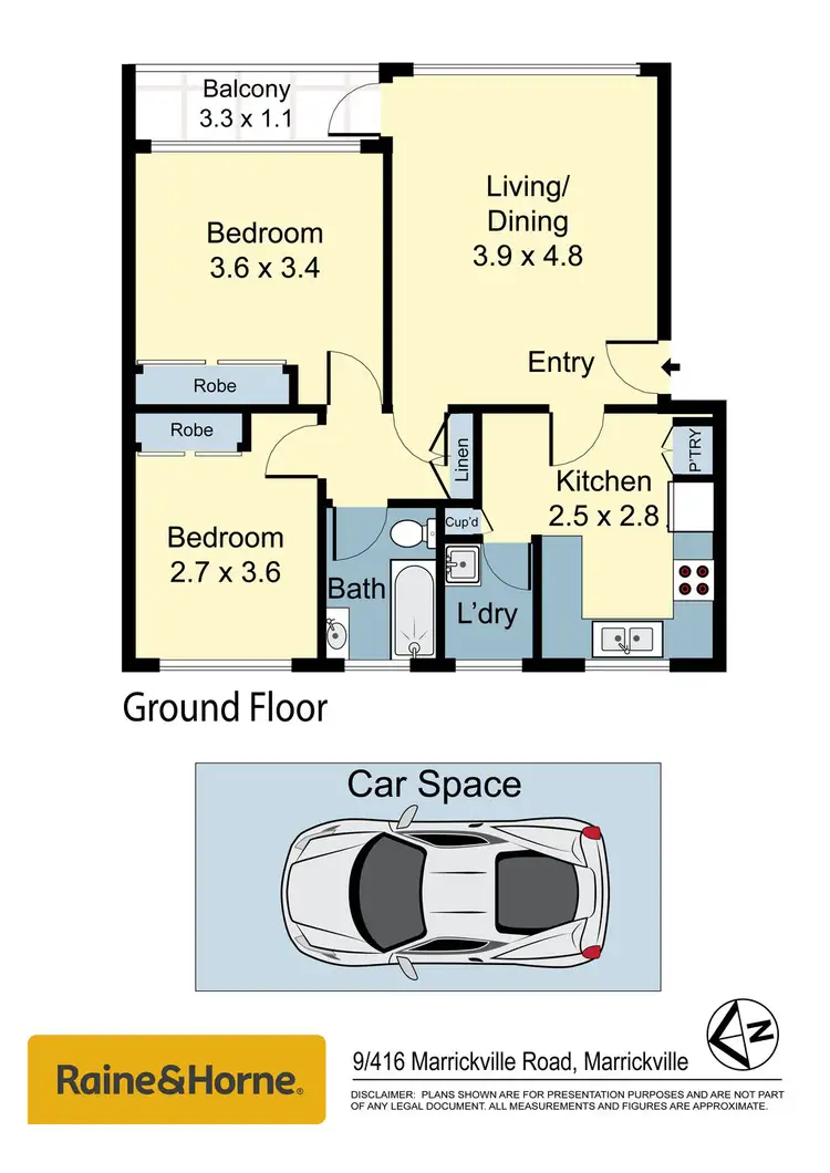 Floorplan of Homely apartment listing, 9/416 Marrickville Road, Marrickville NSW 2204
