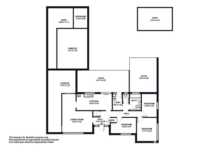 Floorplan of Homely house listing, 4 Blackwood Crescent, Morphett Vale SA 5162