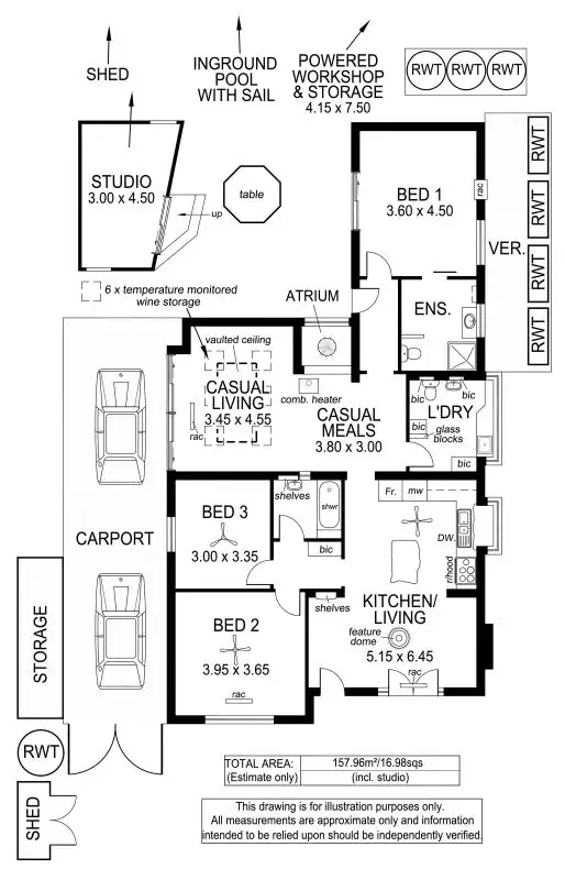 Floorplan of Homely house listing, 3 Seventh Avenue, Hove SA 5048
