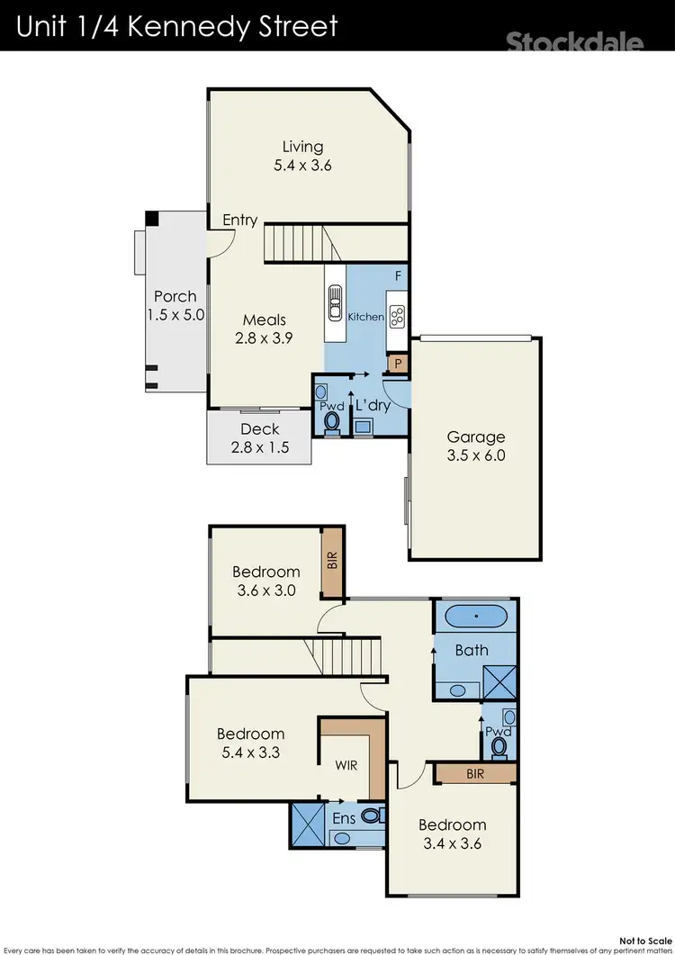 Floorplan of Homely townhouse listing, 1/4 Kennedy Street, Glenroy VIC 3046