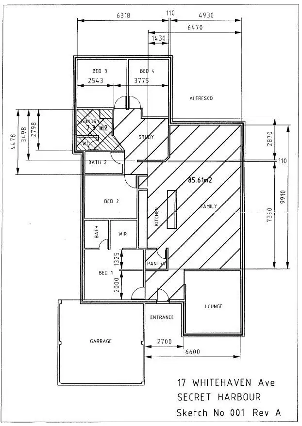 Floorplan of Homely house listing, 17 Whitehaven Avenue, Secret Harbour WA 6173