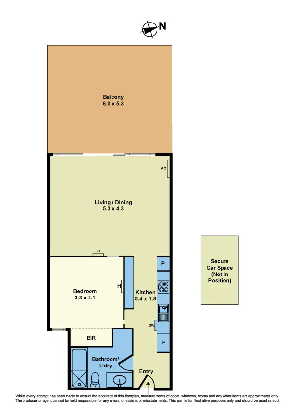 Floorplan of Homely apartment listing, 26/114 Mason Street, Newport VIC 3015