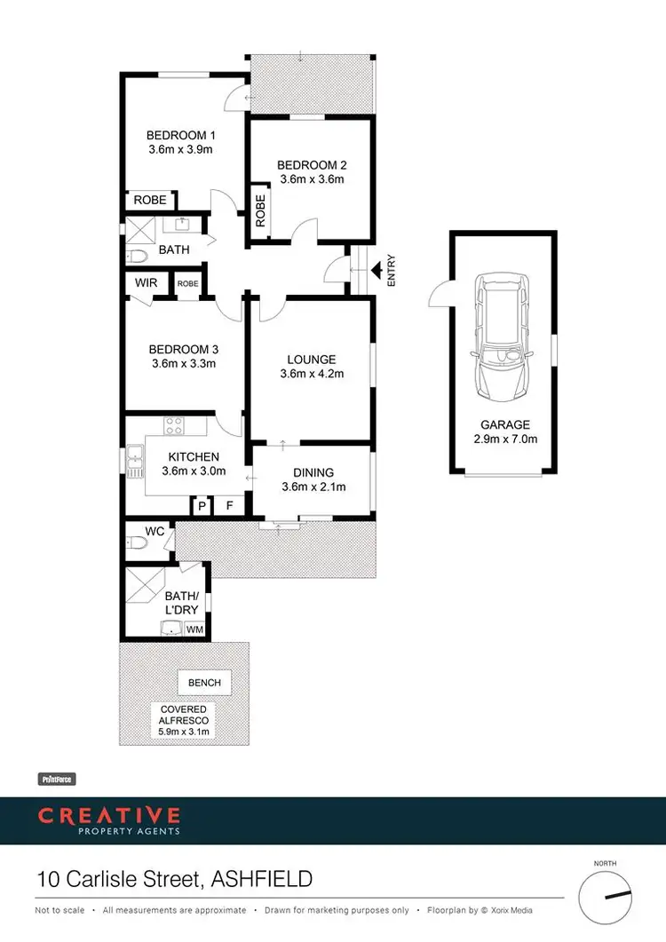 Floorplan of Homely house listing, 10 Carlisle Street, Ashfield NSW 2131