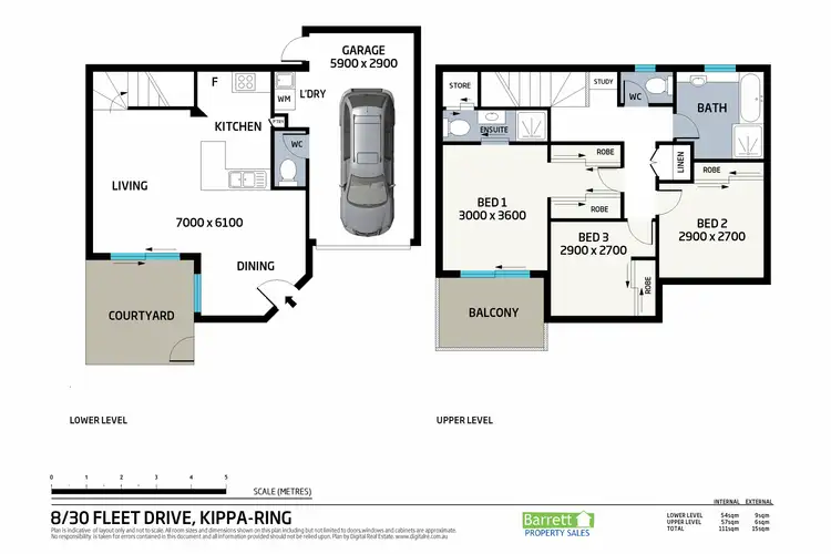 Floorplan of Homely townhouse listing, 8/ 30 Fleet Drive, Kippa-ring QLD 4021